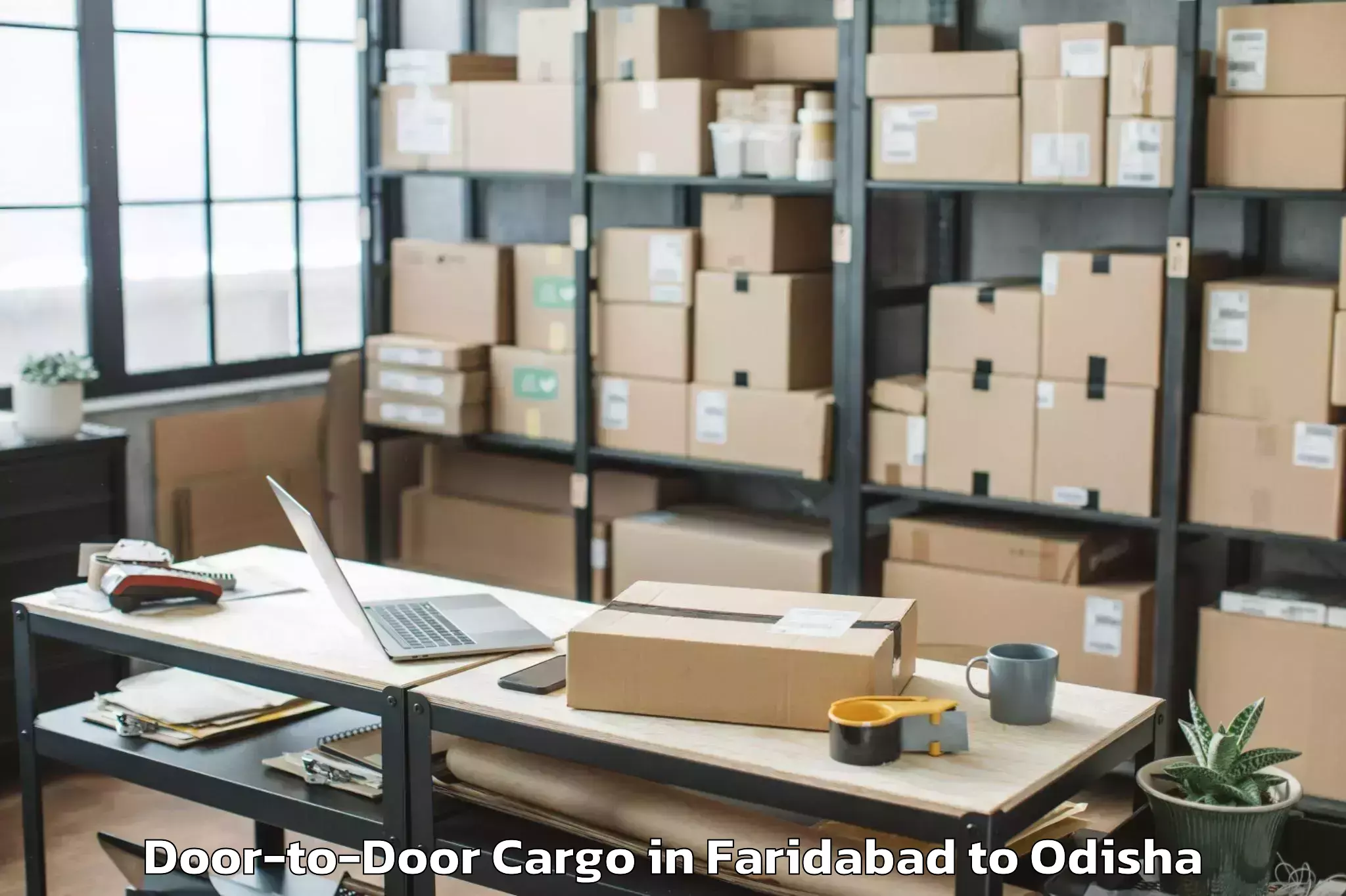 Reliable Faridabad to Dharamgarh Door To Door Cargo